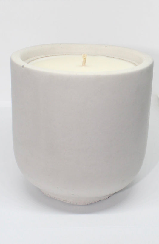 Round Concrete Candle